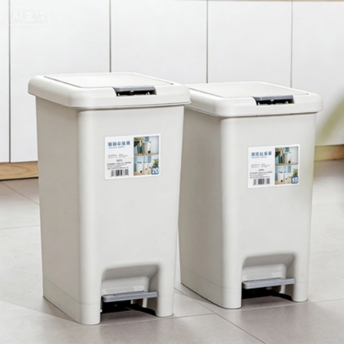 Large Capacity Foot Pedal Trash Can for Bedroom and Living Room