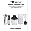 Blender à main électrique en acier inoxydable de 800W.