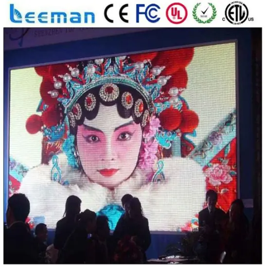 full color led tv wall screen Leeman P10 SMD led stage video curtain wall screen