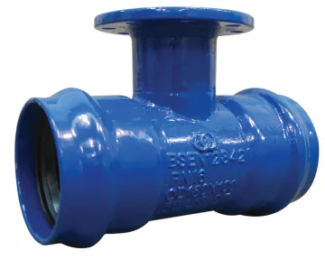 Ductile Iron Flanged branch Double socket Tee