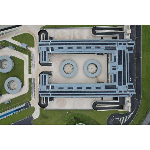 Construcción del campo de entrenamiento de caballos del Jockey Club