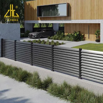 Durable 6063 Aluminum Louver Panels with Fence Blade Powder Coating by Aluminum Factory