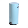 Round Metal Small Trash Can Garbage Container Bin