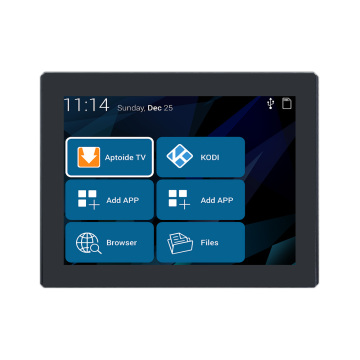High Brightness 8 Inch LCD Touch Screen with 4mm Ultra-Thick Glass Cover - 2800cd/m²