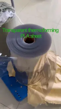 Transparent thermoforming PLA sheet