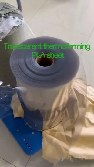 Transparent thermoforming PLA sheet