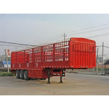 13m Tri-axle Bin Grid Type نصف مقطورة