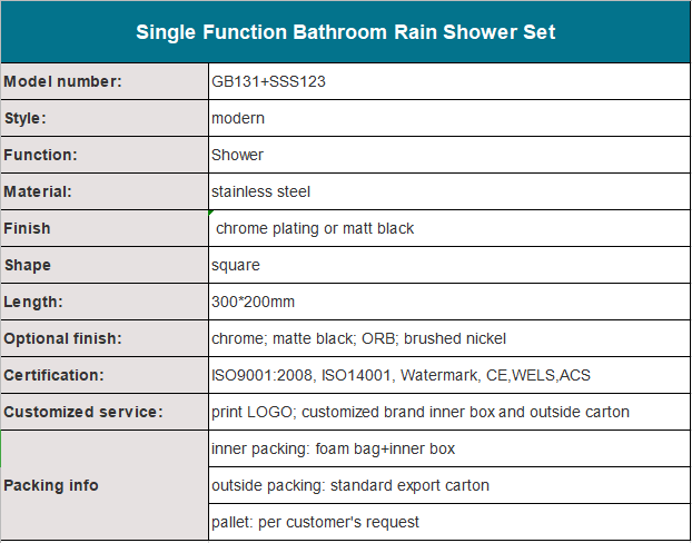 Square shower column kit in hotel bathroom