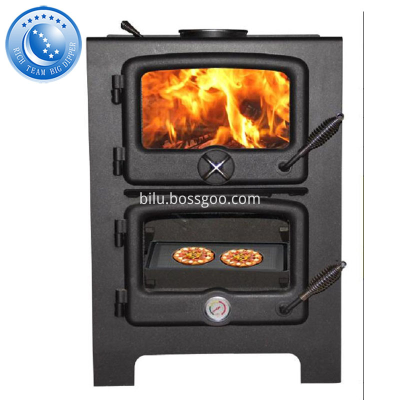 Free Standing Wood Burning Fireplace Grill With Wall Fires