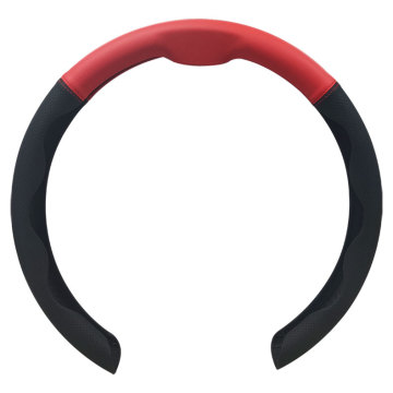 Factory Wholesale C-Type Car Steering Wheel Cover: Breathable Leather and Carbon Fiber