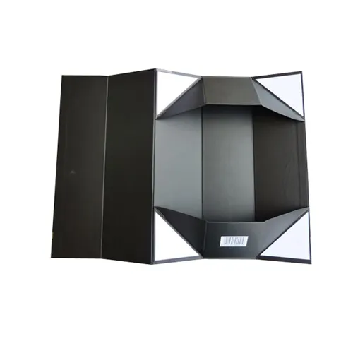 Black Magnetic Closure Champagne Bottle Gift Box