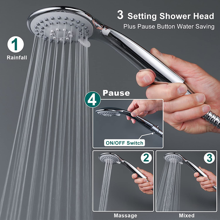 Hest Shower Head Mixer Faucet Sets and Shower Hose