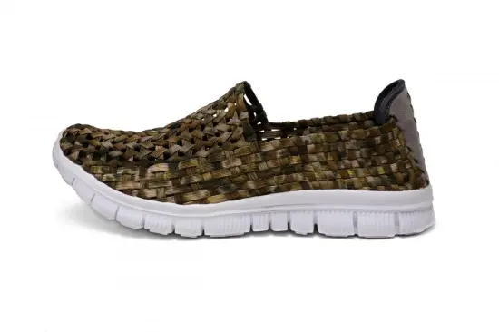 Geometrically Regular Pattern Hand-woven Design Hollow Shoes