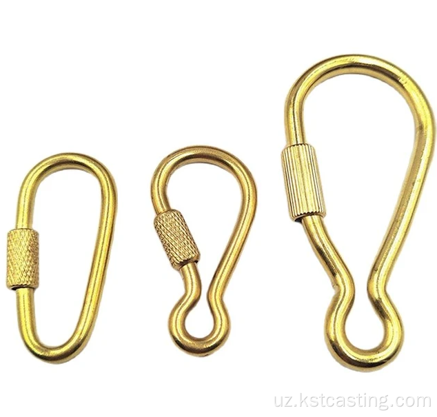 Po'latli valve qismlari Brass tishli kancasi
