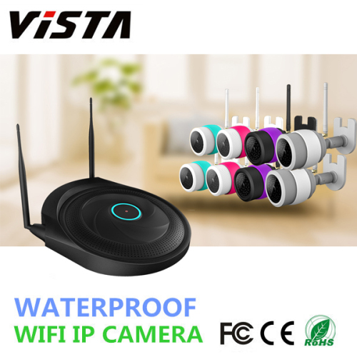 1.3 Megapixels 960P 8CH Outdoor WIFI IP Camera NVR Kit