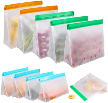 PEVA Reusable Leakproof Standing Food Storage Bags