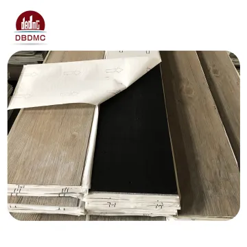 Easy Clean Glue Down Gray Wood Embossed Luxury Vinyl Plank Flooring