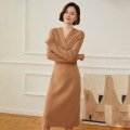 Cashmere knit dress for women