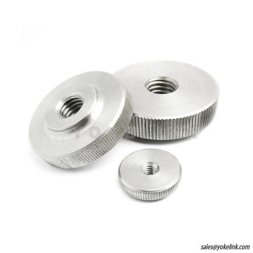 DIN467 Nerezová ocel Nízký typ Plochý zámek rýhované matice M3 M4 M5 M6 M8 M10 M12