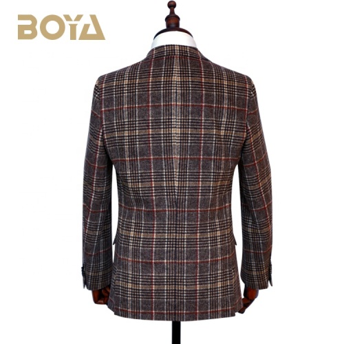 Custom Tuxedo Suit New Design Checked TR Fabric