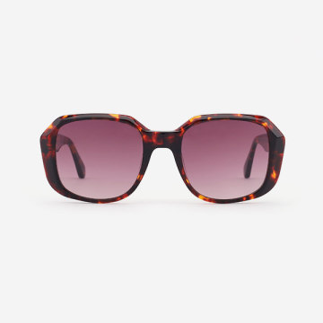 Square bevel Acetate Women's Sunglasses