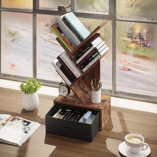 Wholesale High Quality Drawers Vintage Wood Storage Bookcase