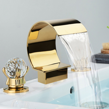 Robinet de lavabo de bassin de luxe moderne pour salle de bain de l'hôtel
