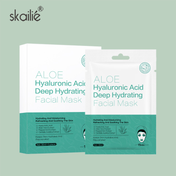 Korean Manufacturer Natural Organic Aloe Vera Moisturizing Whitening Sheet Face Mask