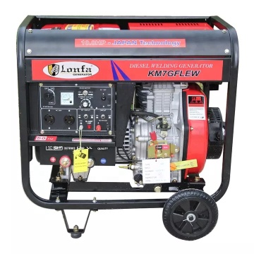 KING TOYO MAX 5kw/5kva/6kva Diesel Welding Generator - KM7GFLEW 200amps Silent Electric Power