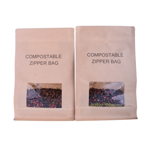 Sac à café biodégradable plat avec valve compostable