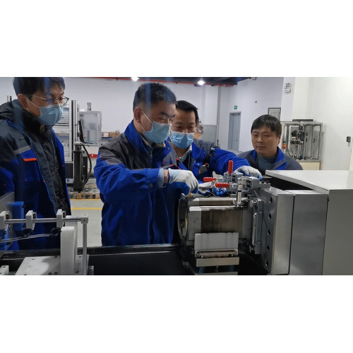 Гарызантальная машына для націску сервопривода з ротарам