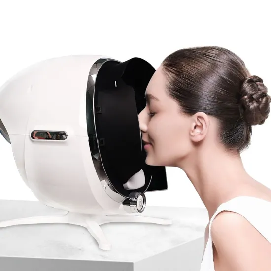 AI-Powered 3D Facial Scanning Machine for Skin Analysis and Detection