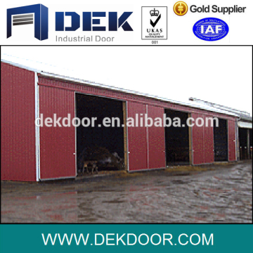 Security steel frame warehouse auto sliding door