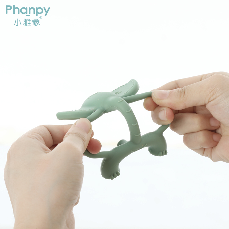 3D Elephant Shape Silicone Baby Teether Toy