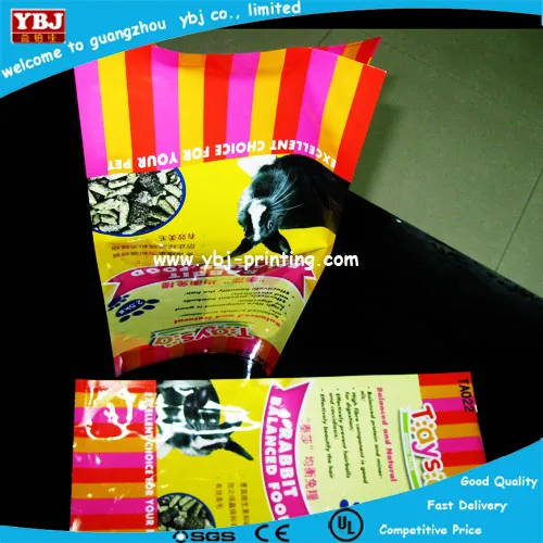 Alibaba china custom plastic pet food bag with printing