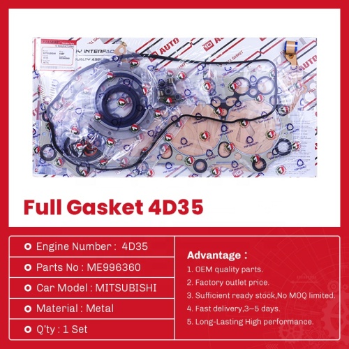 مجموعة حشية كاملة لأجزاء المحرك لـ MITSUBISHI 4D35