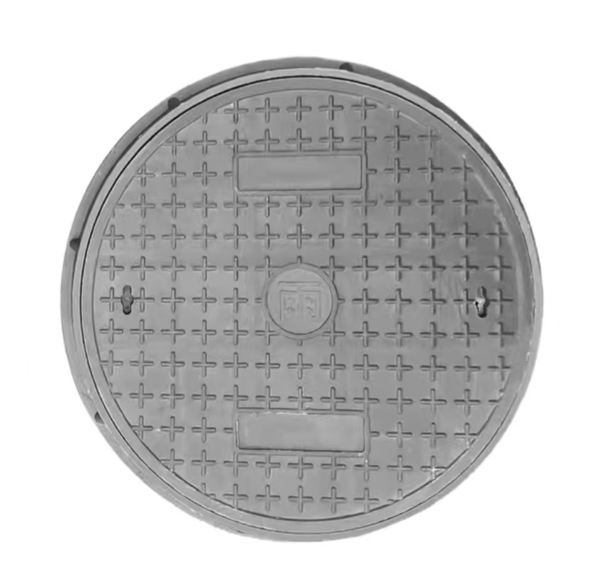 Round resin rain manhole cover