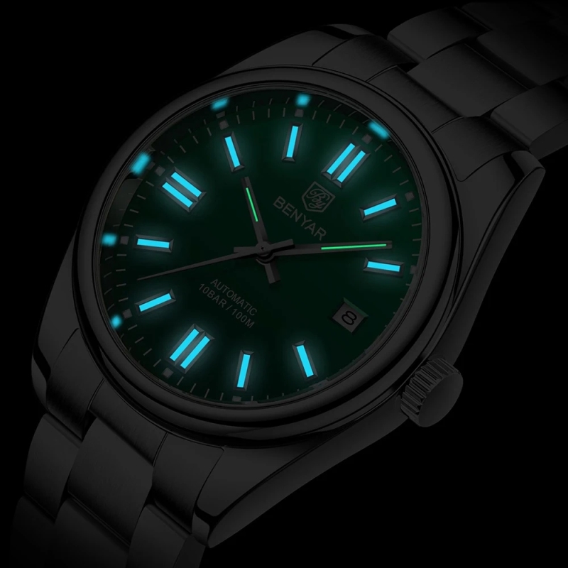 Benyar 5185 Transparent Automatic Mechanical Watch