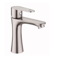 Brass chromed single hole bathroom basin taps mixers