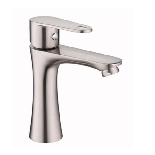 Single cold water deck mounted sink basin faucet