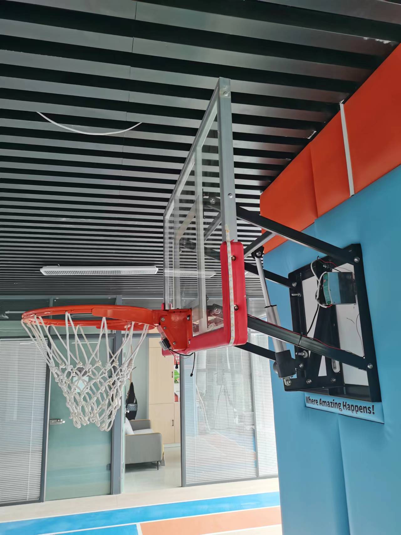 Wall mini electric basketball hoop (3)