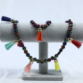Quasten Halskette Set Craft