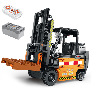 Reobrix 22002 Yaratıcı Uzman RC Mekanik Forklift MOC Tuğlalar Modeli - Çocuk Noel Hediyeleri için Yapı Taş Oyuncak