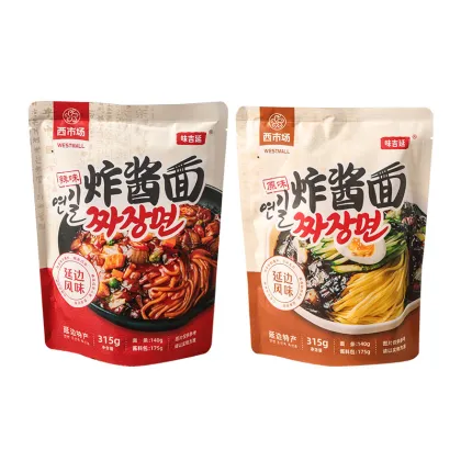 Zhajiangmian instant noodles noodles served with bean sauce