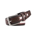 Gentilhomme Fashion cuir Golf Nylon tissu ceinture (SR-073MN)