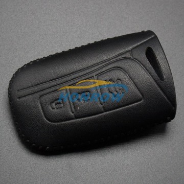 For Hyu 3 button key leather case for new SANTAFE.