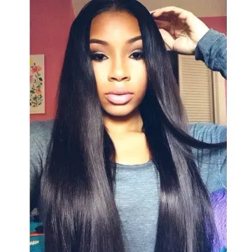 Peruvian Human Hair Bundle 100% Straight Human Hair Extension Weave Natural Color Can Be Dyed