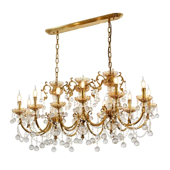Gold Chandelier Classic LED Crystal Chandeliers - Modern Lighting Hanging Chandelier