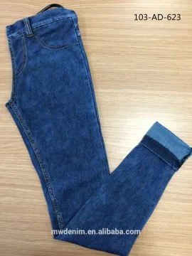 high stretched knitted denim fabric for summer pants
