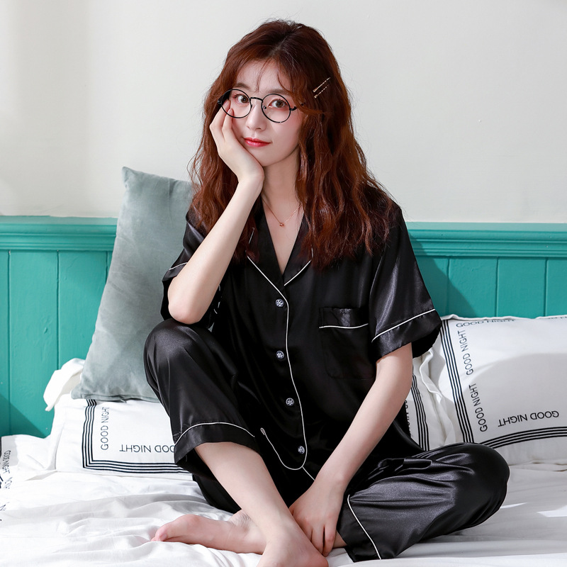 Silk Pajamas Set Sleepwear